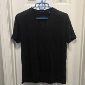 ATM Men's Black V-Neck T-Shirt Size S